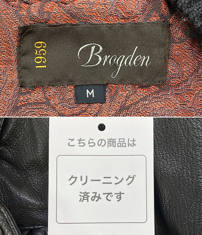 ブログデン レザージャケット 山羊革      レディース SIZE M  brogden
