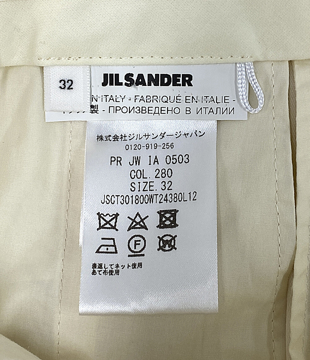 JILSANDER フレアパンツ アイボリー コットン100 JSCT301800WT24380L12 レディース SIZE 32 ジルサンダー