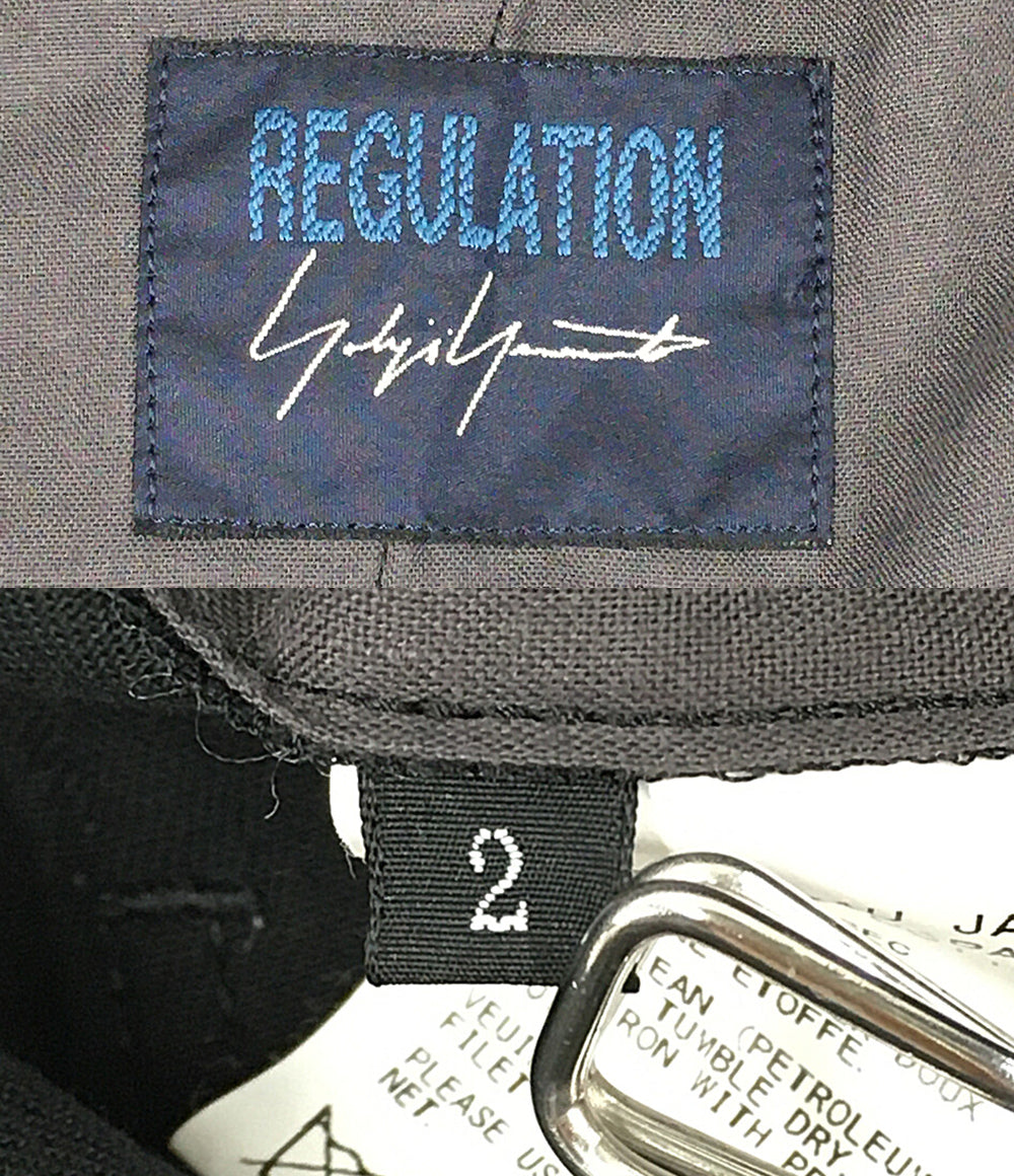 YOHJI YAMAMOTO REGULATION レギュレーション パンツ ブラック FX-P59-006 メンズ SIZE 2 ヨウジヤマモト