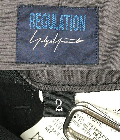 YOHJI YAMAMOTO REGULATION レギュレーション パンツ ブラック FX-P59-006 メンズ SIZE 2 ヨウジヤマモト