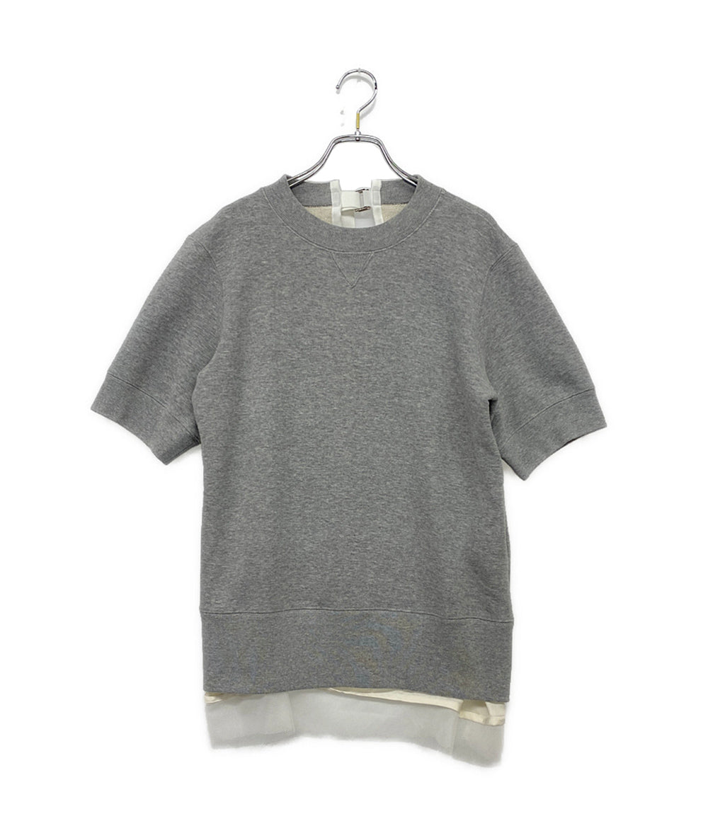 sacai 半袖スウェットシャツ ドッキング 20SS 20-04879 レディース SIZE 2 サカイ