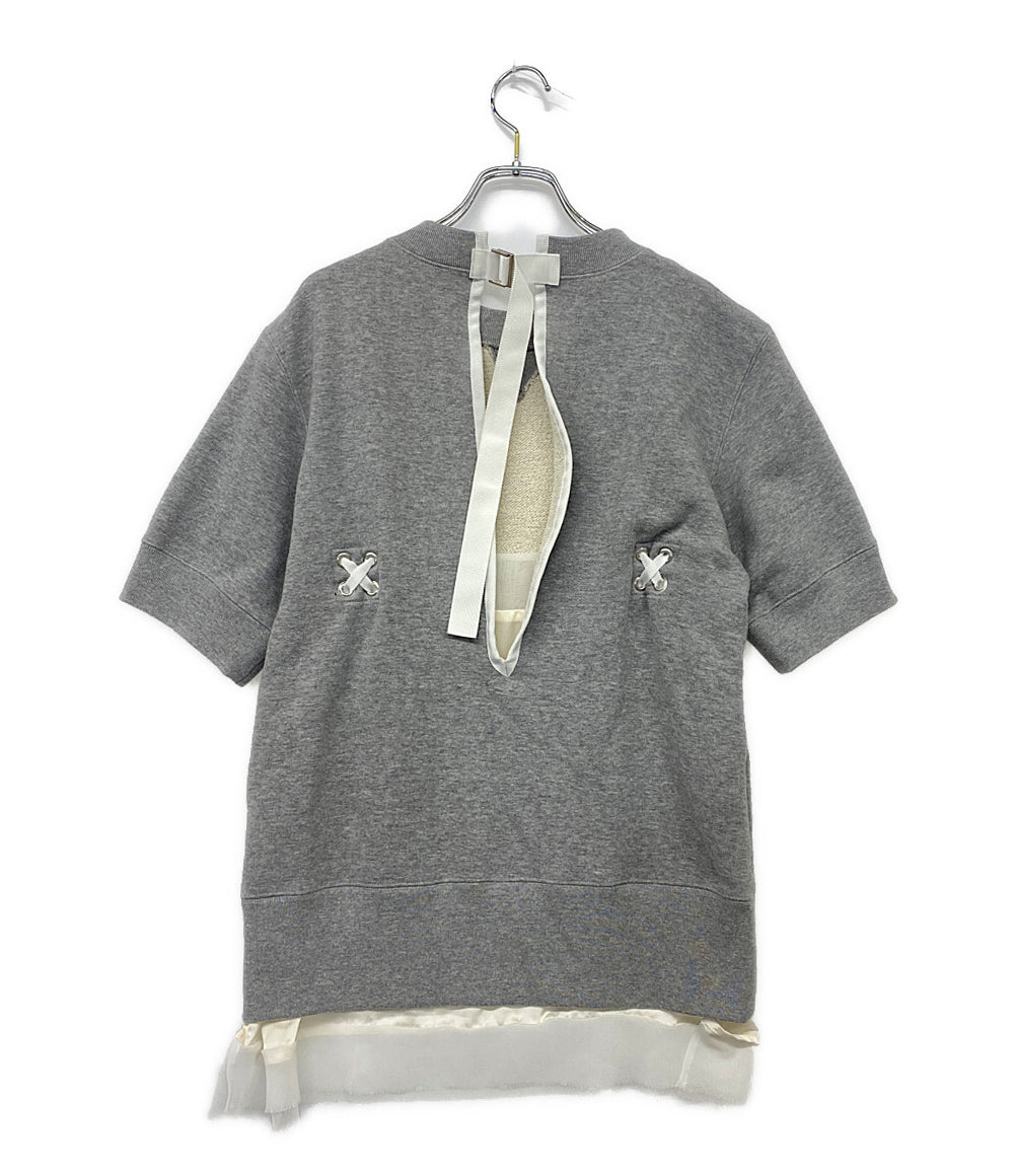 sacai 半袖スウェットシャツ ドッキング 20SS 20-04879 レディース SIZE 2 サカイ