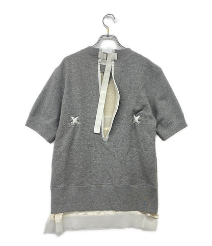 sacai 半袖スウェットシャツ ドッキング 20SS 20-04879 レディース SIZE 2 サカイ