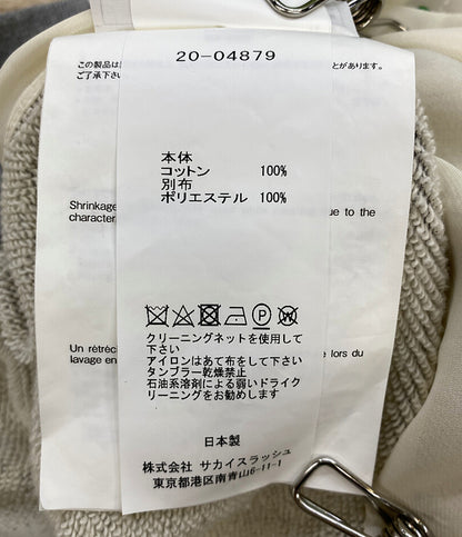 sacai 半袖スウェットシャツ ドッキング 20SS 20-04879 レディース SIZE 2 サカイ