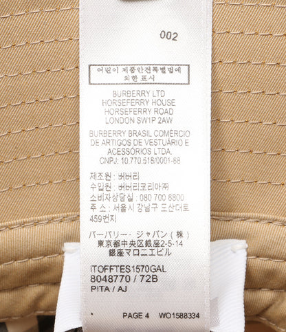 バーバリー バケットハット 8048770 レディース SIZE M BURBERRY