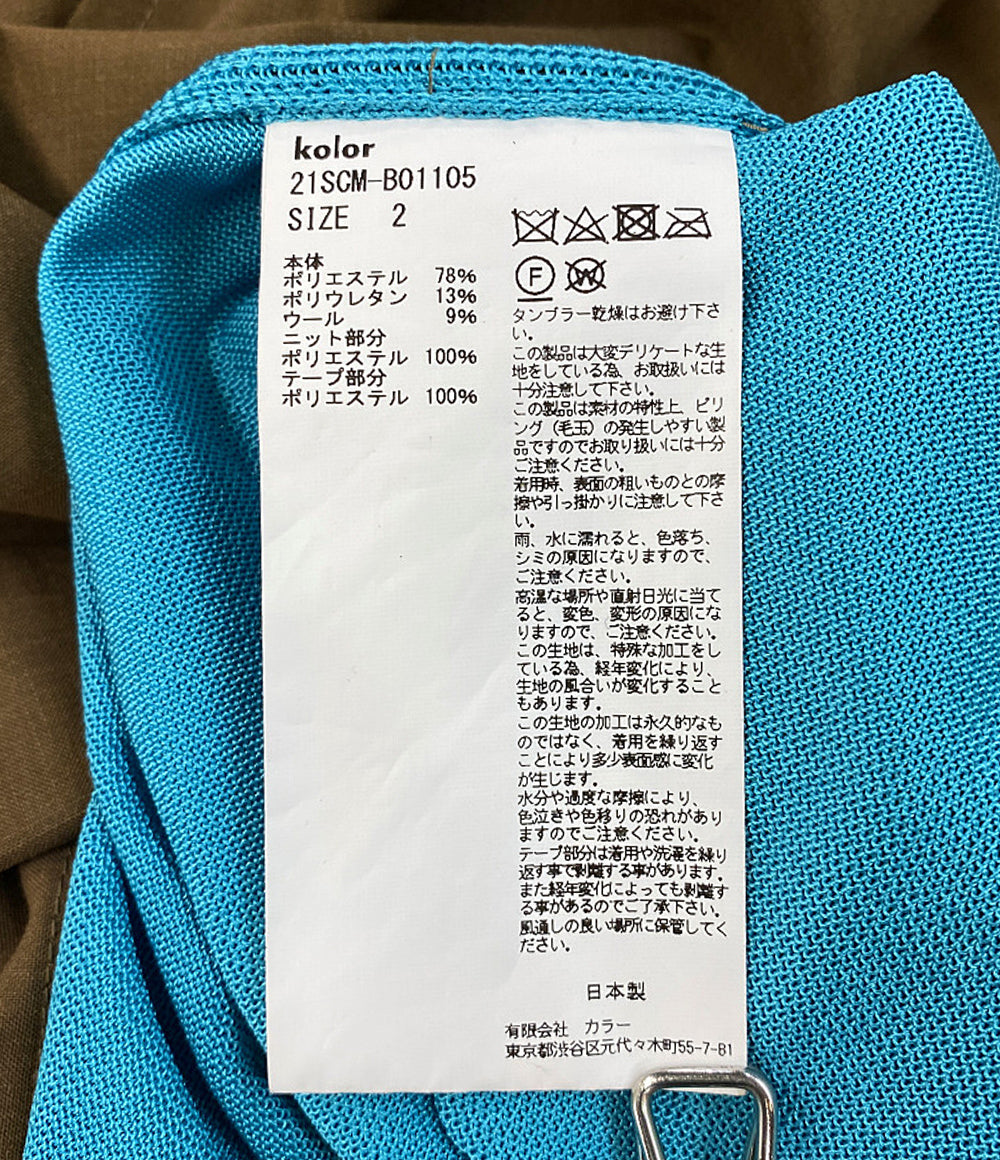 カラー 美品 長袖シャツ ドッキング 2021ss メンズ SIZE 2 kolor