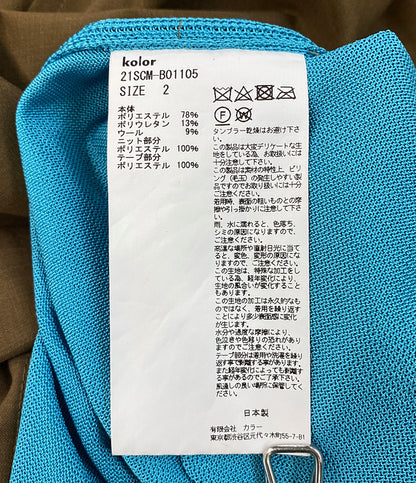 カラー 美品 長袖シャツ ドッキング 2021ss メンズ SIZE 2 kolor