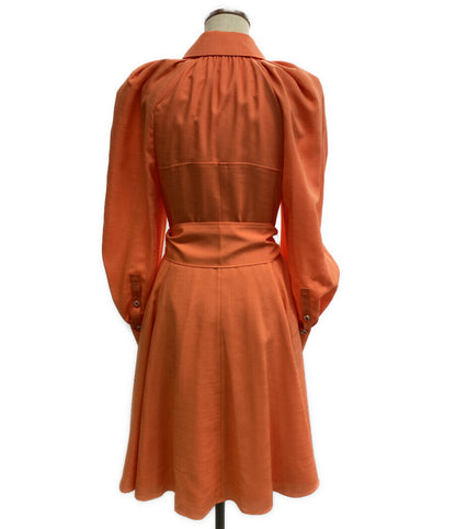 アディアム 美品 長袖ワンピース オレンジ     42220-AS00F02K レディース SIZE -  ADEAM