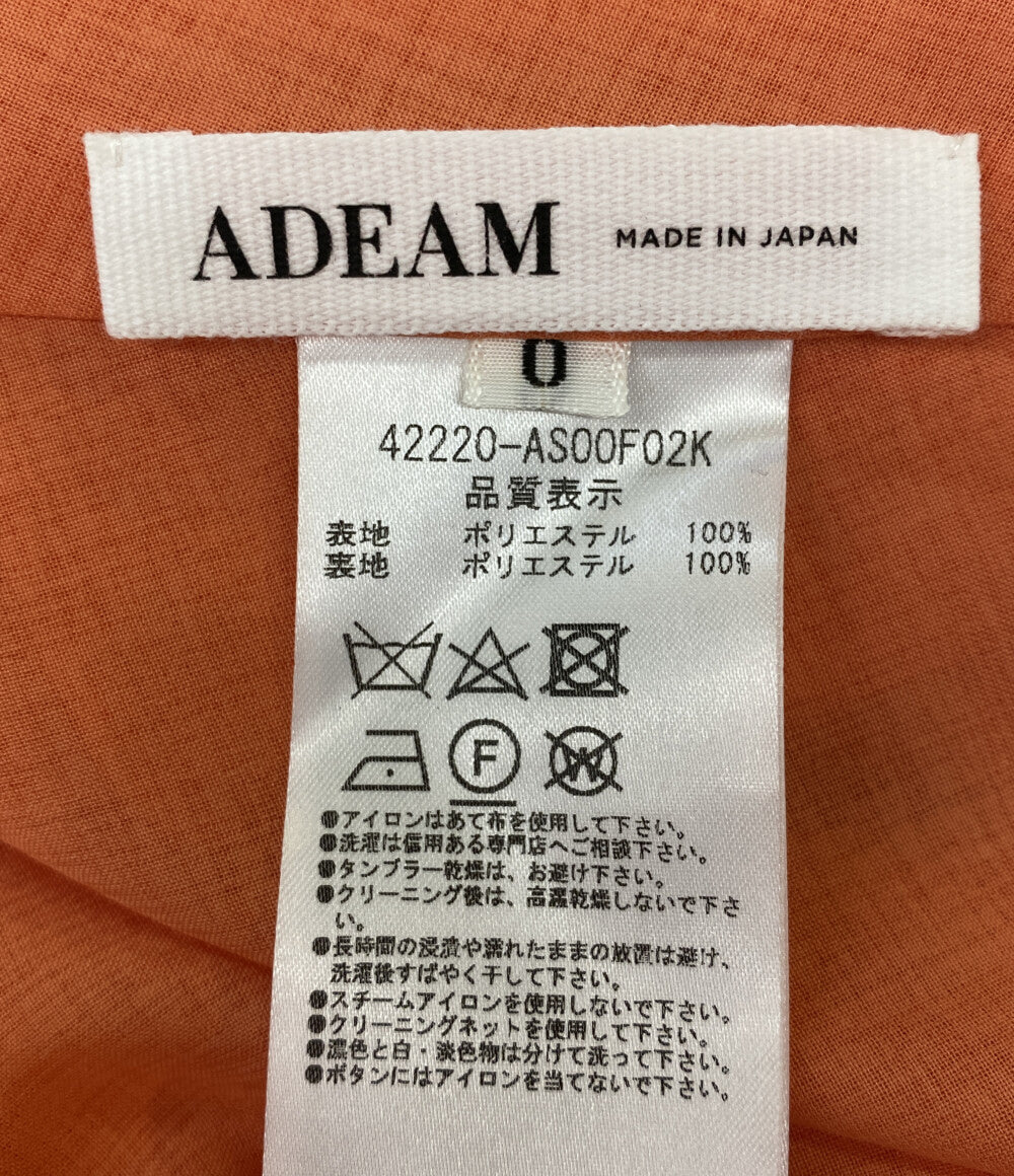アディアム 美品 長袖ワンピース オレンジ     42220-AS00F02K レディース SIZE -  ADEAM