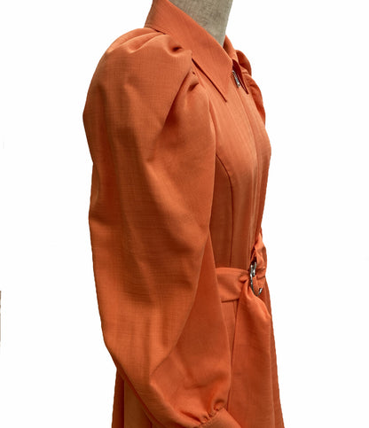 アディアム 美品 長袖ワンピース オレンジ     42220-AS00F02K レディース SIZE -  ADEAM