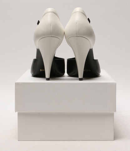 セリーヌ 美品 パンプス ブラック×ホワイト レディース SIZE 37 CELINE
