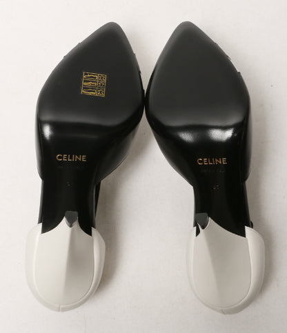 セリーヌ 美品 パンプス ブラック×ホワイト レディース SIZE 37 CELINE