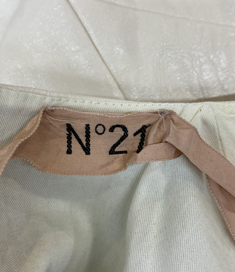 ヌメロヴェントゥーノ ワンピース フェイクレザー 24S-H043-2838 ノースリーブ レディース SIZE 40 N°21