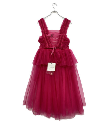 noir kei ninomiya ドレス ワンピース ショッキングピンク 3J-A007-051-2-2 レディース SIZE S ノワールケイニノミヤ