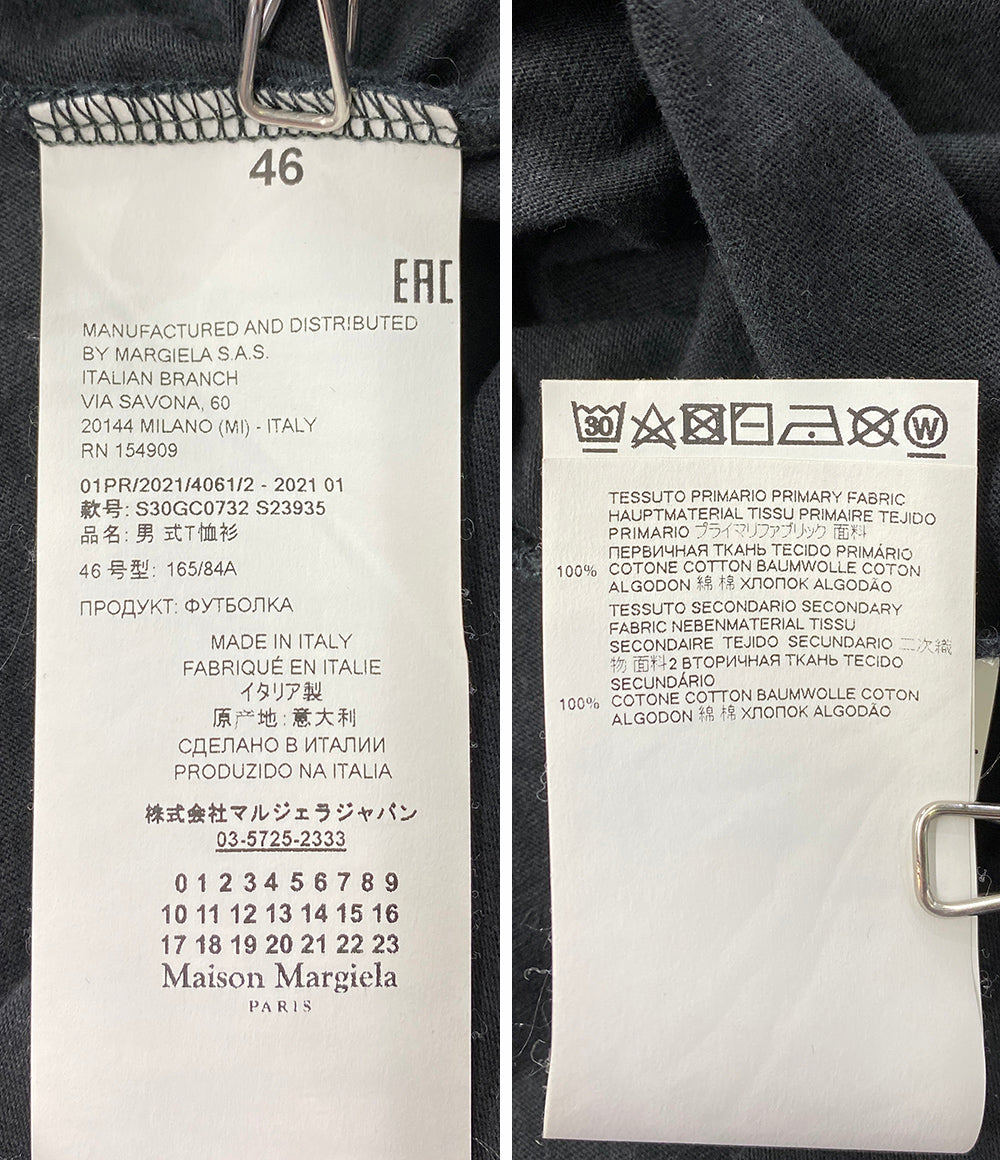 マルタンマルジェラ 半袖Ｔシャツ S23935 テープロゴ メンズ SIZE 46 MARTIN MARGIELA