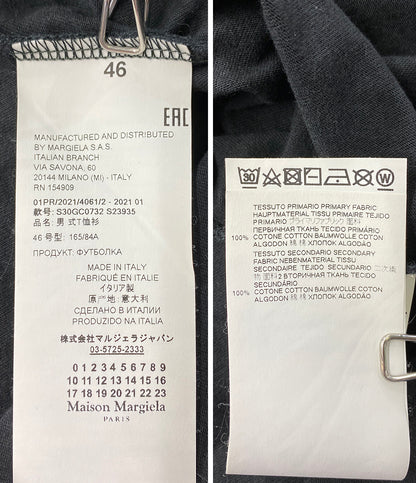 マルタンマルジェラ 半袖Ｔシャツ S23935 テープロゴ メンズ SIZE 46 MARTIN MARGIELA
