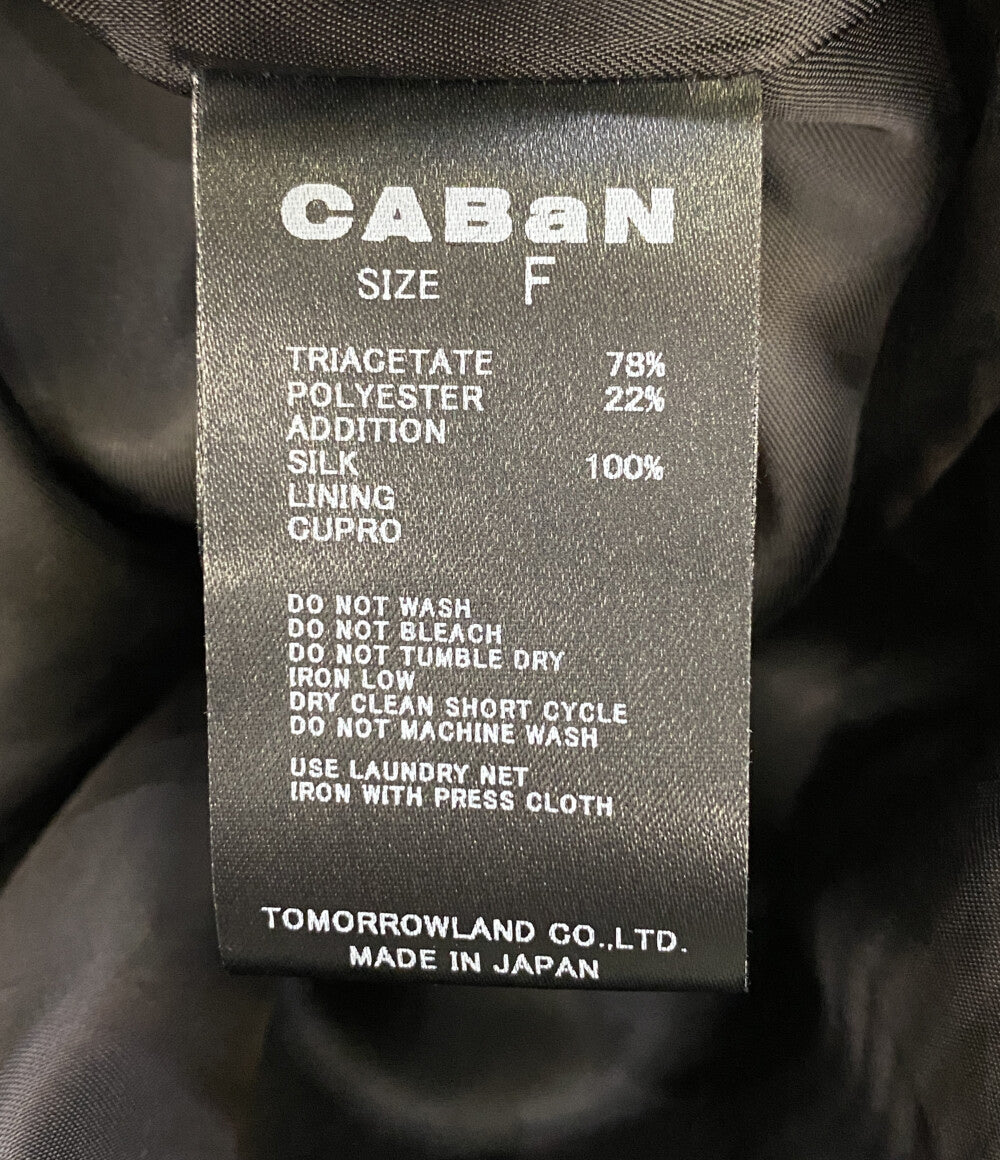 キャバン ノースリーブワンピース Vネック ブラック 39-06-14-06002 レディース SIZE F CABaN