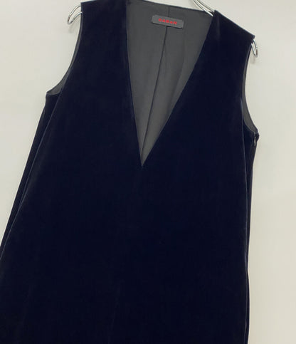 キャバン ノースリーブワンピース Vネック ブラック 39-06-14-06002 レディース SIZE F CABaN