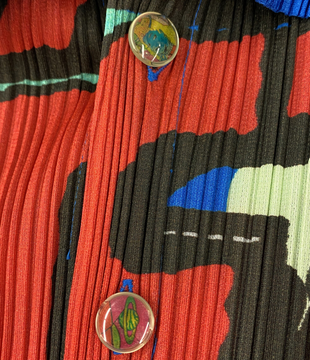 美品✨PLEATS PLEASE プリーツ　トップス　長袖　赤色 STRETCH PLEATS 5 – isseymiyake.com