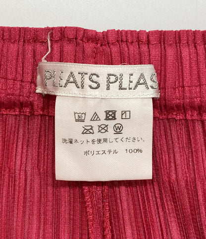 PLEATS PLEASE パンツ レッド PP81-JF184 レディース SIZE 2 プリーツプリーズ