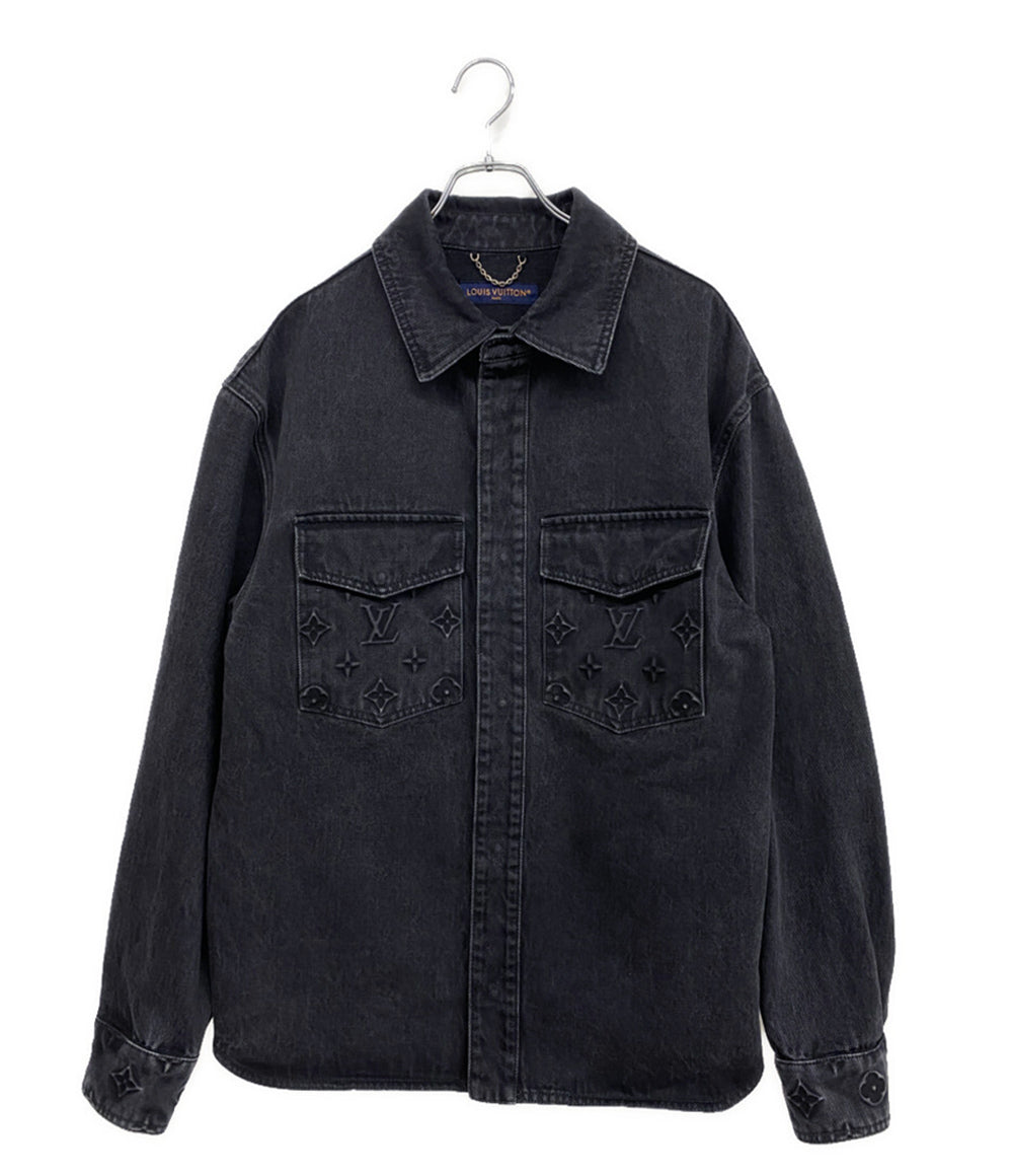 ルイヴィトン デニムジャケット HQS42W デニムジャケット モノグラム メンズ SIZE S LOUIS VUITTON