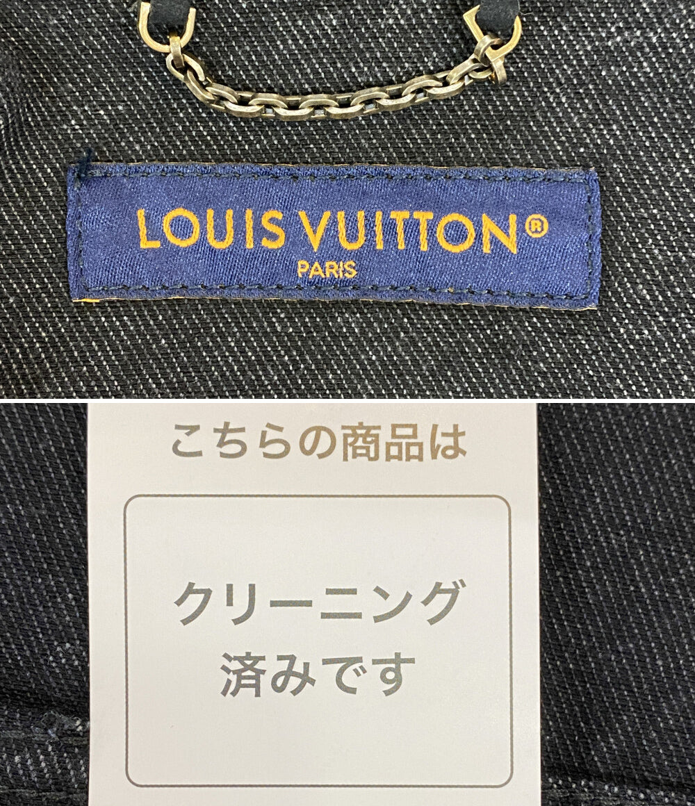 ルイヴィトン デニムジャケット HQS42W デニムジャケット モノグラム メンズ SIZE S LOUIS VUITTON
