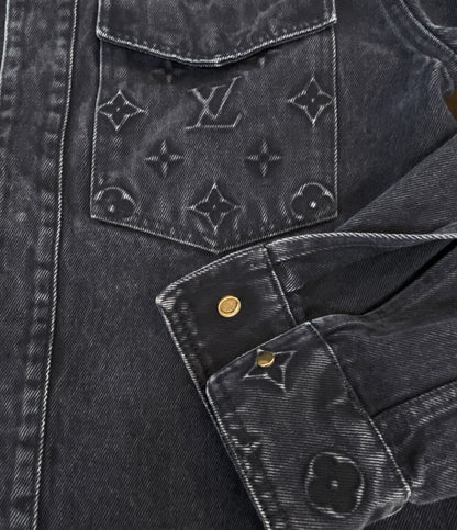 ルイヴィトン デニムジャケット HQS42W デニムジャケット モノグラム メンズ SIZE S LOUIS VUITTON