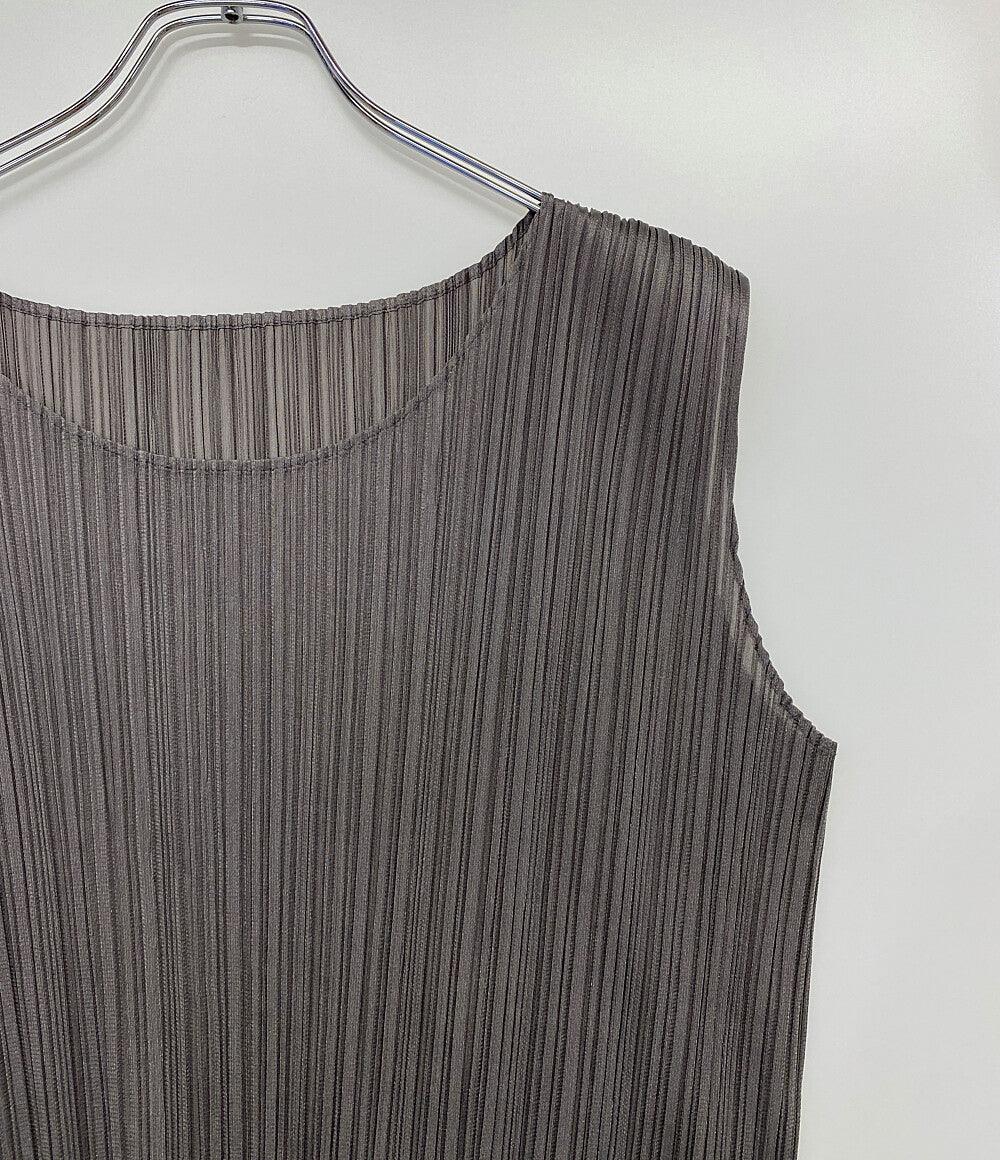 PLEATS PLEASE プリーツタンクトップ キャミソール PP21-JK1 レディース SIZE 4 プリーツプリーズ