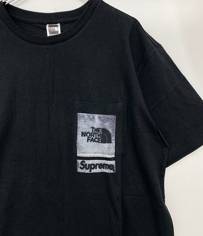 シュプリーム 美品 ザノースフェイス 半袖Ｔシャツ Printed Pocket Tee メンズ SIZE M Supreme×The North Face