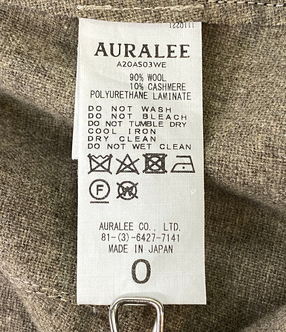 オーラリー ウールカシミヤラミネートスカート A20AS03WE レディース SIZE - AURALEE