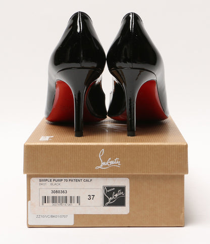 クリスチャンルブタン パンプス エナメル ブラック レディース SIZE 37 Christian Louboutin
