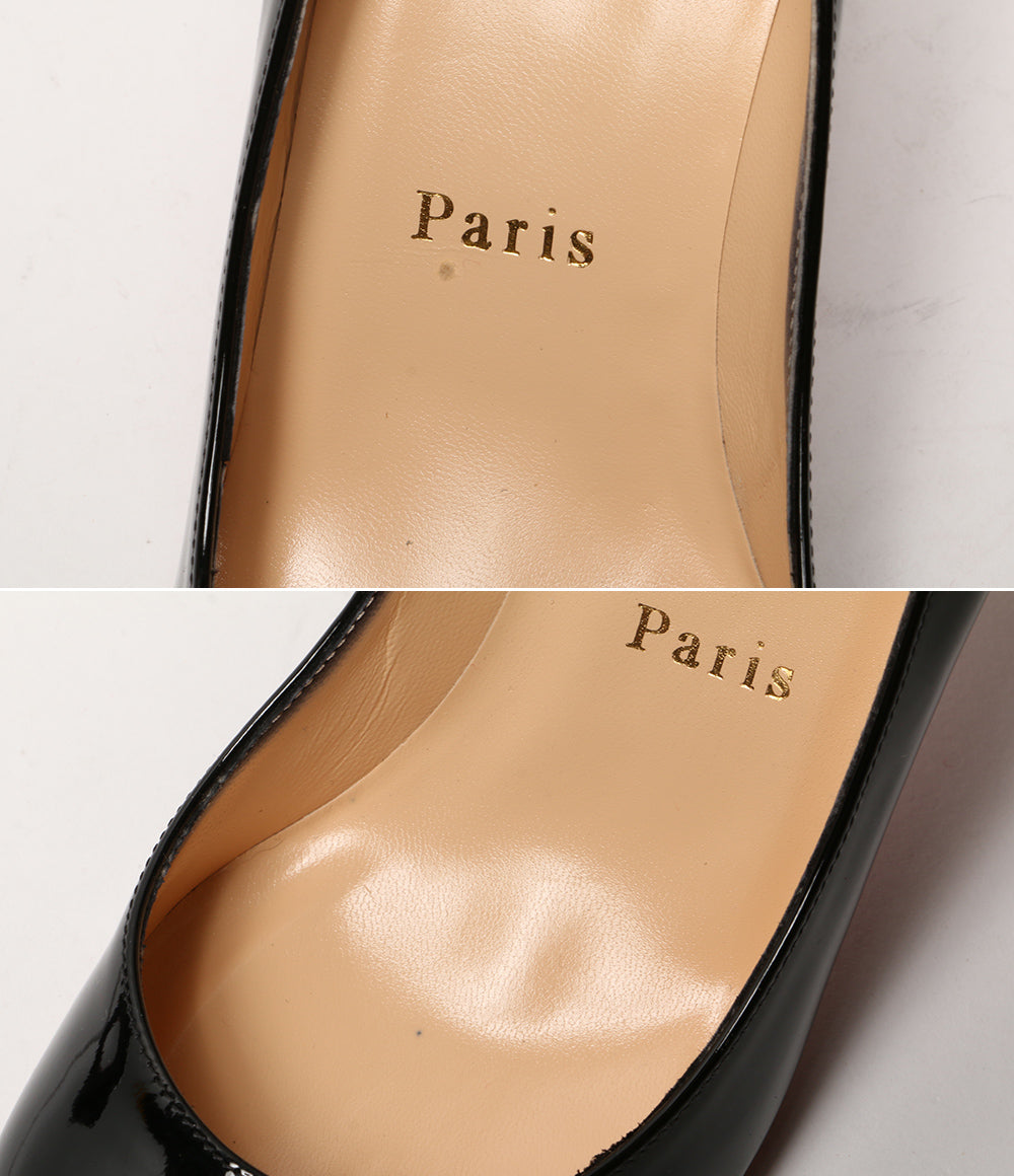 クリスチャンルブタン パンプス エナメル ブラック レディース SIZE 37 Christian Louboutin