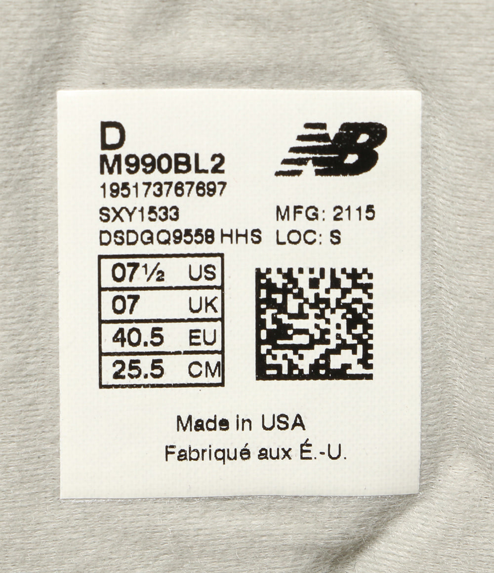 ニューバランス 美品 スニーカー     M990BL2 メンズ SIZE 25.5cm  new balance