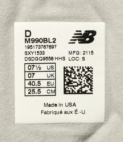 ニューバランス 美品 スニーカー     M990BL2 メンズ SIZE 25.5cm  new balance
