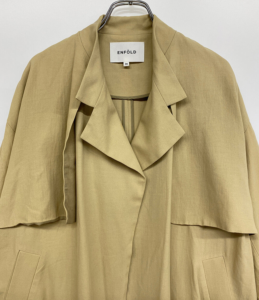 エンフォルド ライアトコットンスプリングコート 17SS レディース SIZE 36 ENFOLD