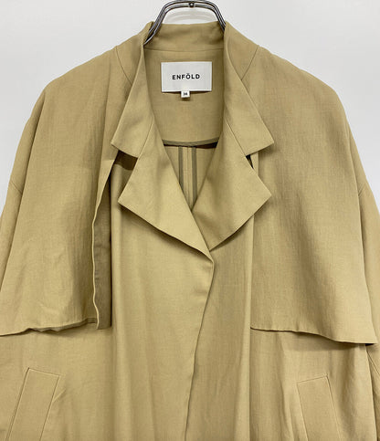 エンフォルド ライアトコットンスプリングコート 17SS レディース SIZE 36 ENFOLD