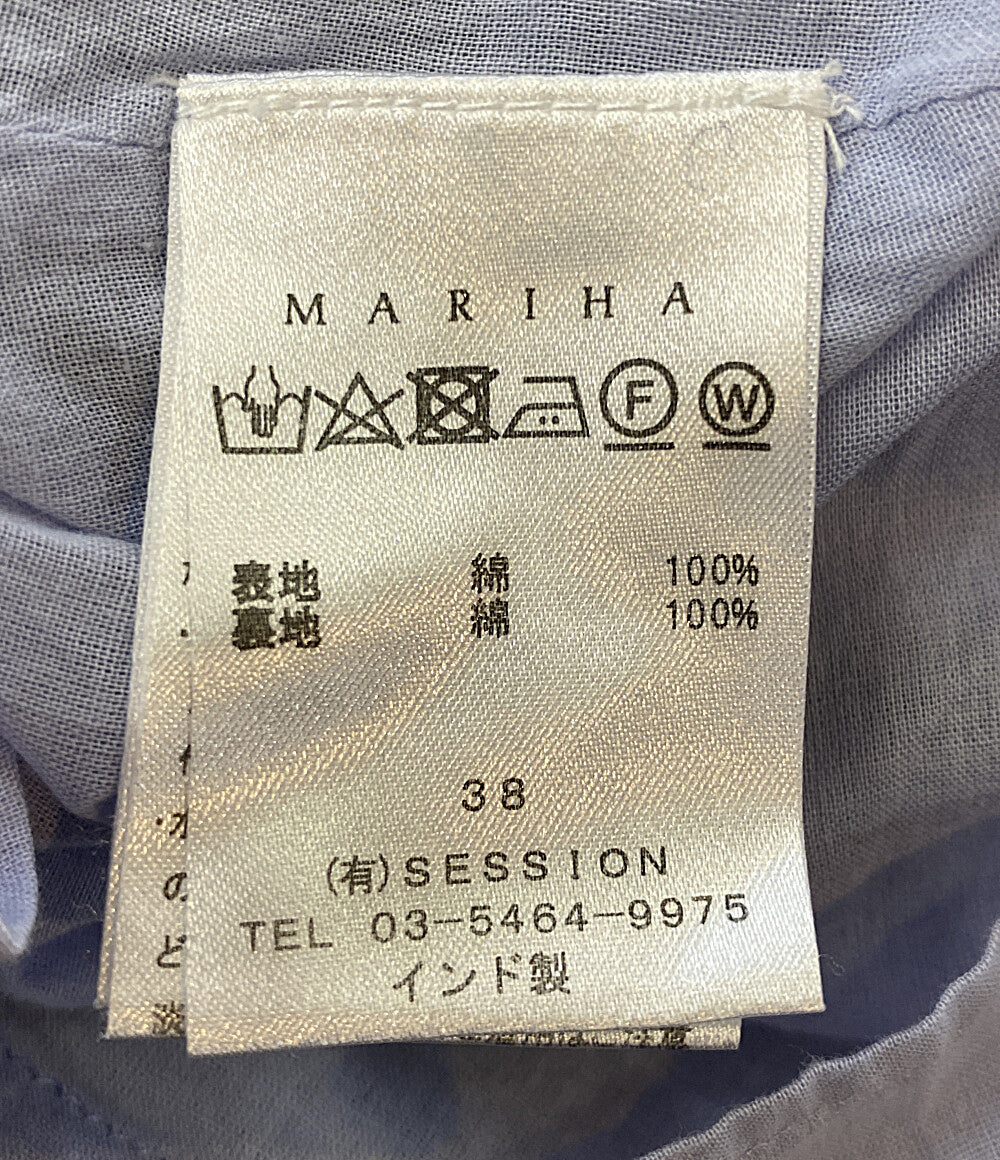 マリハ  フレンチスリーブワンピース ブルー      レディース SIZE 38  MARIHA