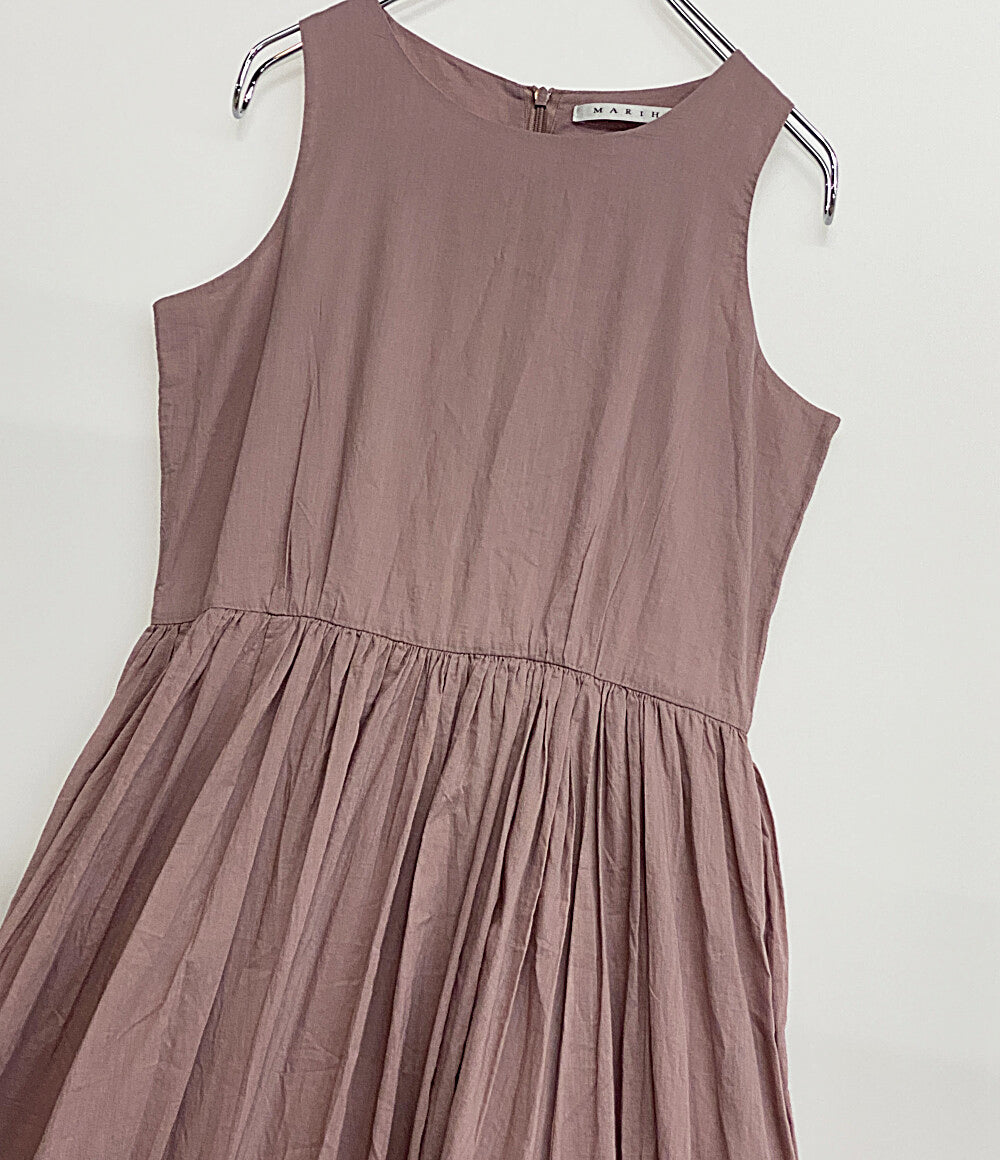 マリハ ノースリーブワンピース ミスティーピンク 3211234005