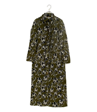 マリハ 長袖ワンピース カーキグリーン 総柄 レディース SIZE - MARIHA