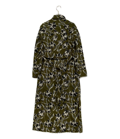 マリハ 長袖ワンピース カーキグリーン 総柄 レディース SIZE - MARIHA