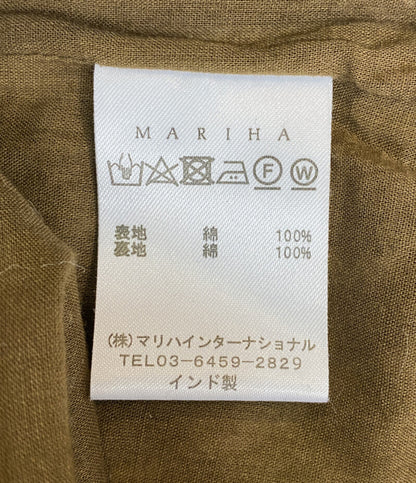 マリハ 長袖ワンピース カーキグリーン 総柄 レディース SIZE - MARIHA