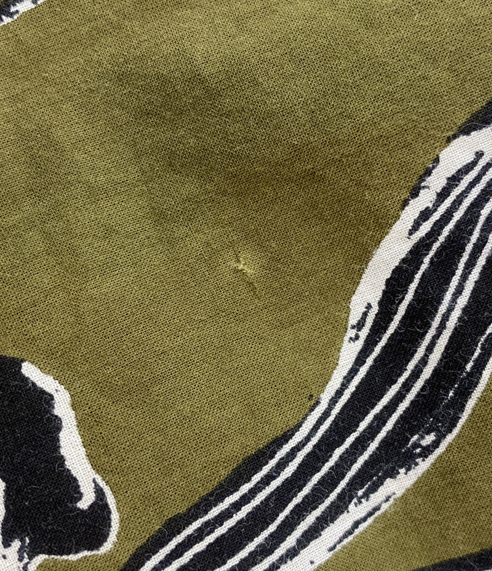 マリハ 長袖ワンピース カーキグリーン 総柄 レディース SIZE - MARIHA