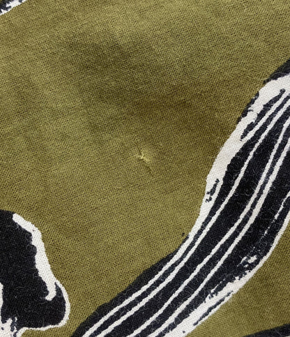 マリハ 長袖ワンピース カーキグリーン 総柄 レディース SIZE - MARIHA