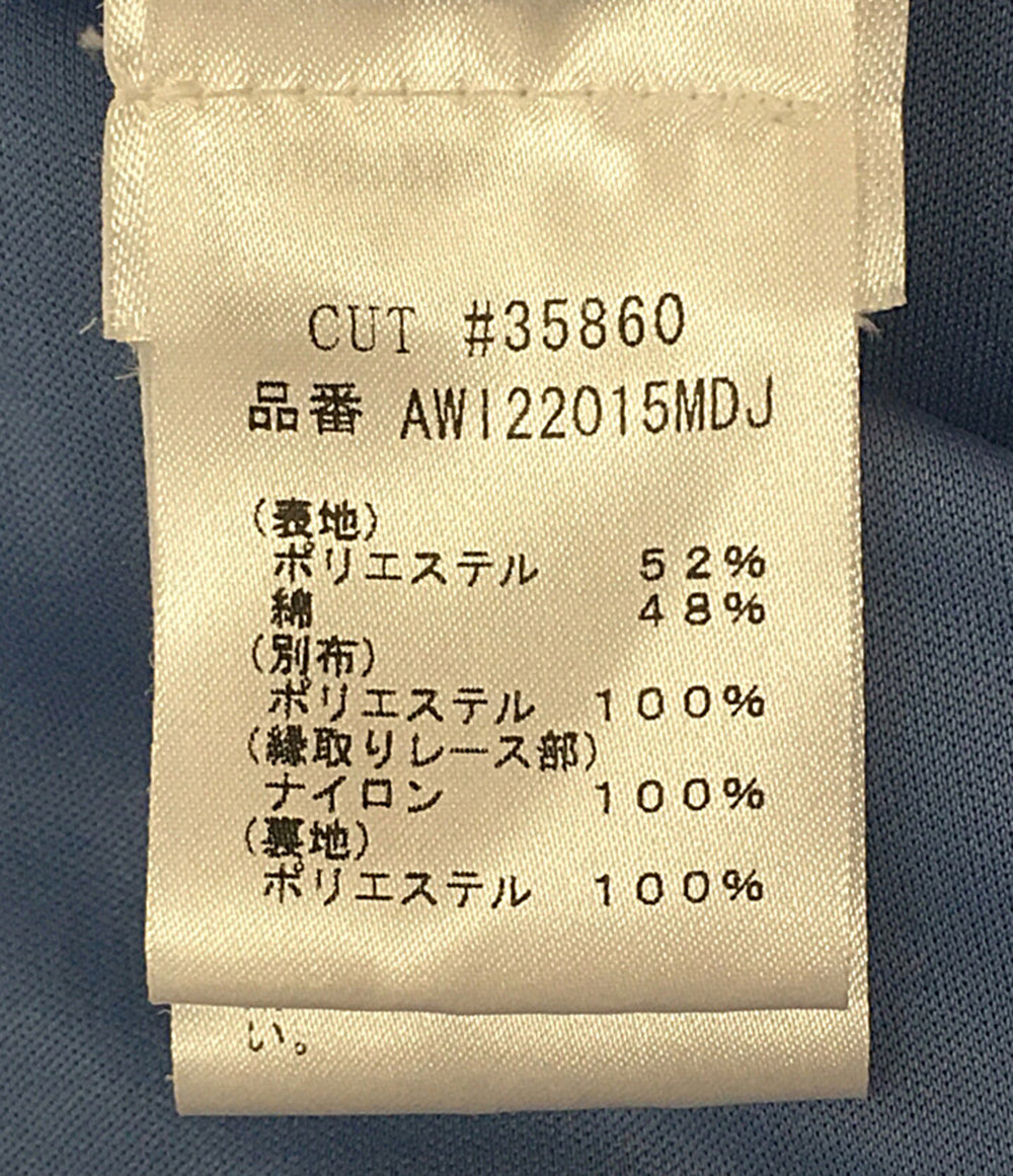 タダシショージ キャップスリーブドレス Vネック ブルー AW122015MDJ レディース SIZE 4 TADASHI SHOJI