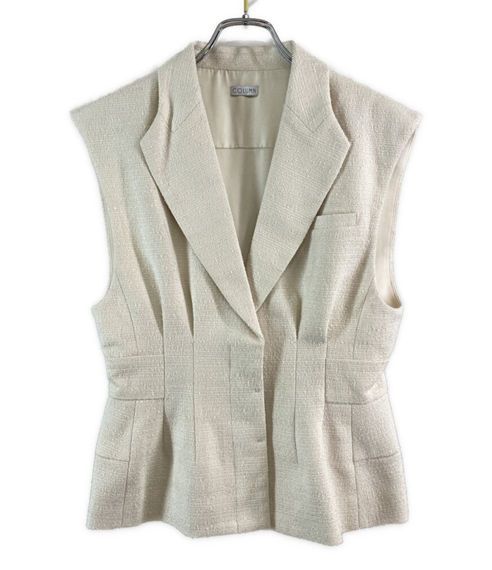 コラム ベスト 24SS ホワイト ウエストシェイプジレ レディース SIZE 38 COLUMN