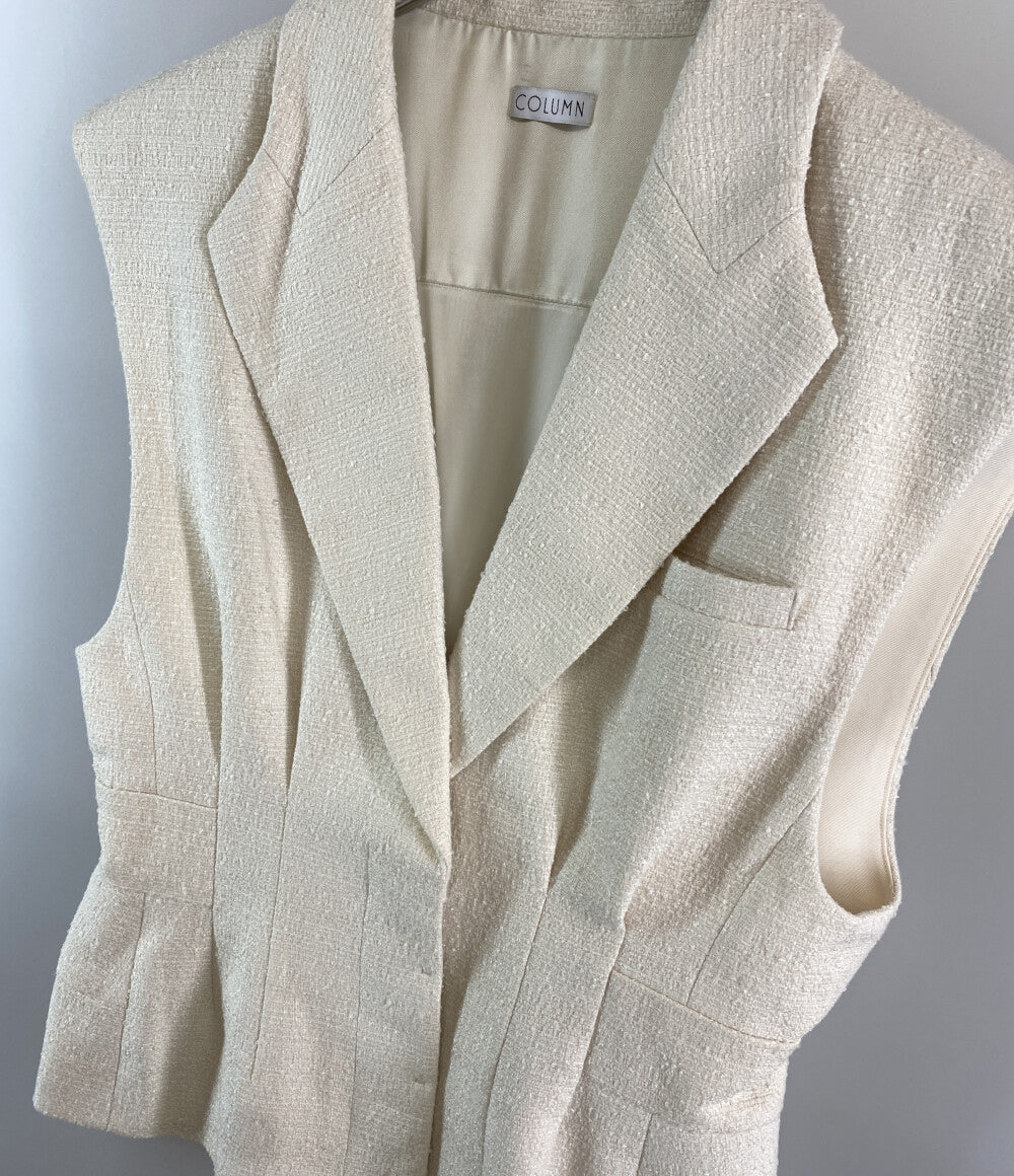 コラム ベスト 24SS ホワイト ウエストシェイプジレ レディース SIZE 38 COLUMN
