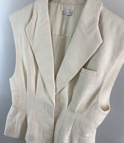 コラム ベスト 24SS ホワイト ウエストシェイプジレ レディース SIZE 38 COLUMN