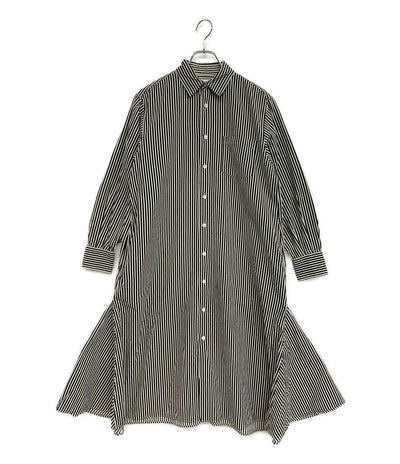 ビューティフルピープル 長袖ワンピース 125106004 ストライプリバーフィッシュシャツドレス レディース SIZE 38 beautiful people