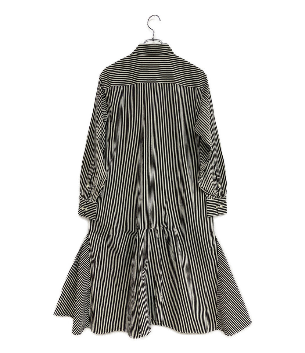 ビューティフルピープル 長袖ワンピース 125106004 ストライプリバーフィッシュシャツドレス レディース SIZE 38 beautiful people
