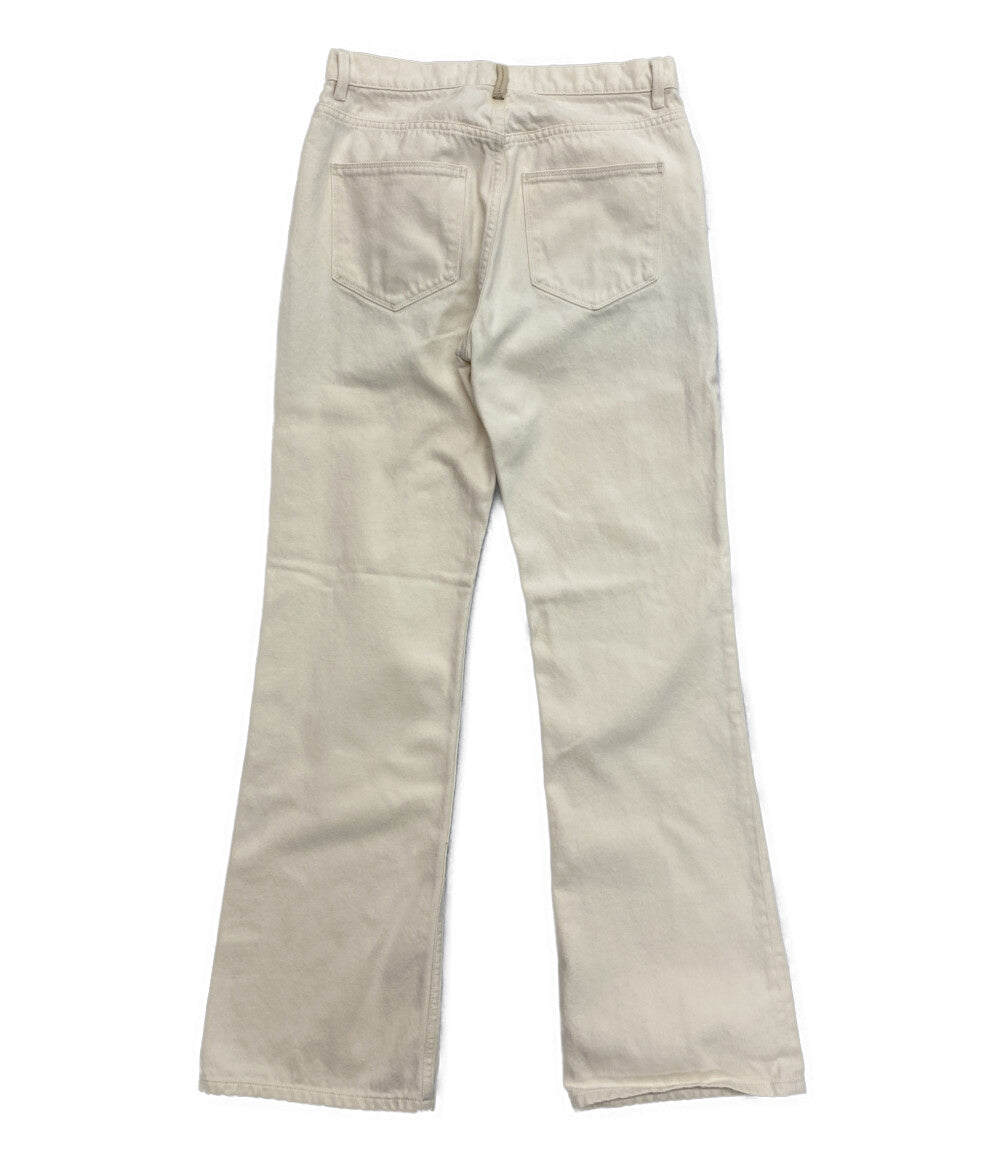 ワンドラー パンツ ホワイト ミドルライズワイドデニムパンツ レディース SIZE 27 WANDLER